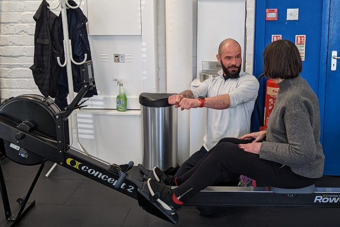 personal training using a rowing machine personal training using a rowing machine