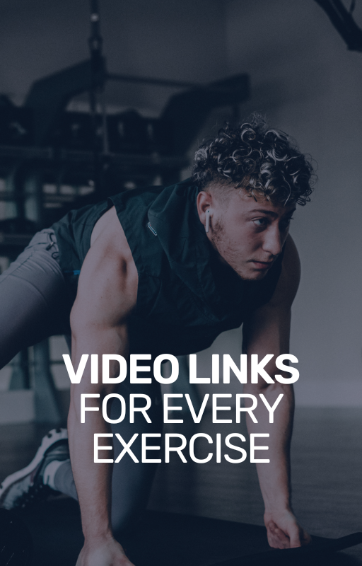 2 Never guess, check your technique in the gym with our videos.