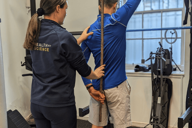 movement health check with female personal trainer movement health check with female personal trainer