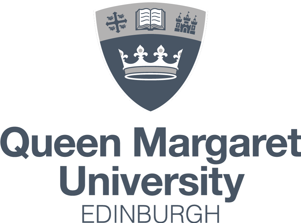 Official crest and logo of Queen Margaret University Edinburgh, representing the professional academic foundation of our clinical team.